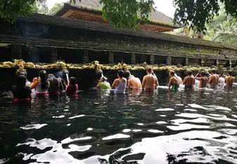 Holy water temple