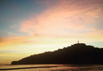 Sunset at the famous bay in San Juan del Sur 
