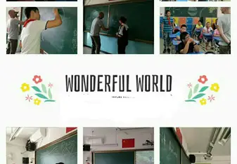 picture collage of classroom