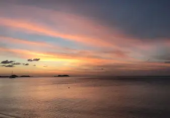 Just one of the gorgeous sunsets.
