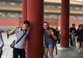 A friend I made in the Forbidden City. 