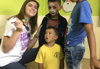 Face Painting at a Daycare
