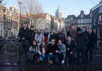 Group pic in Amsterdam