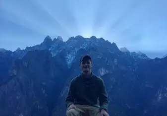 On top of Tiger Leaping Gorge