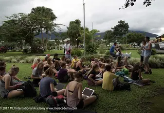 Lessons in the city square