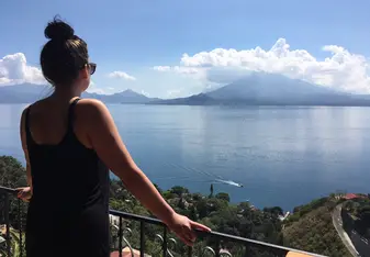woman looking at water