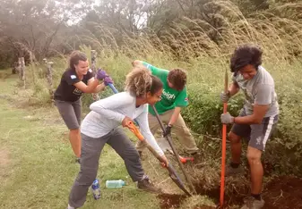 Digging in the National Park 