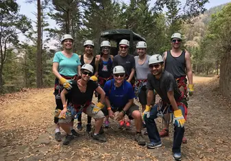 Ziplining group
