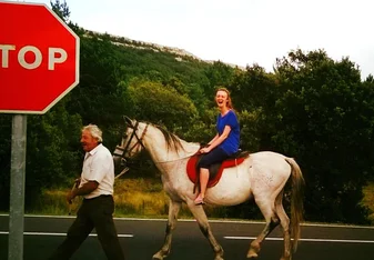 woman on horse