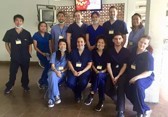 Volunteers at the Medical placement