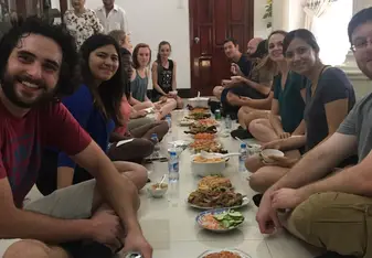 home cooked meal in Vietnam 