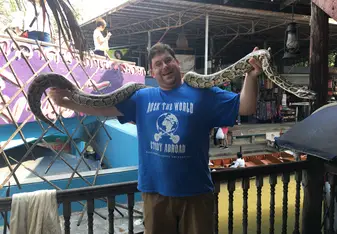 Python, Damnoen Floating Market, Thailand