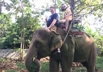 Riding an Elephant, Thailand