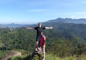 two men on top of mountain