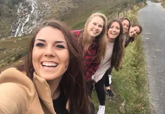 Enjoying Wicklow Mountains with friends