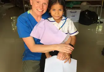 woman with child
