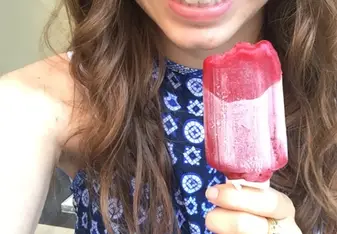 Jaclyn with ice cream