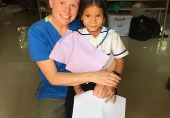 woman with child