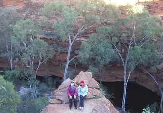 two women in nature in Australia