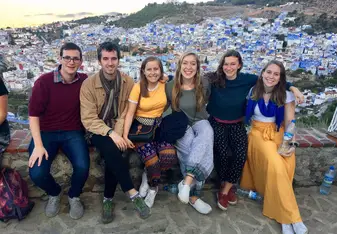 My friends and I during the field trip to Morocco!