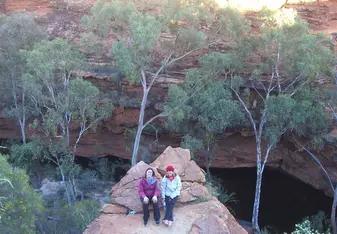 two women in nature in Australia