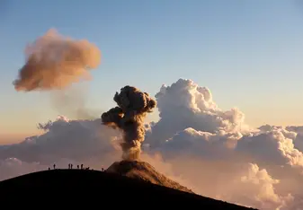 View of Fuego from Acatenango