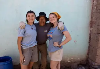 Victoria and I with our favorite Peruvian liason, Nico!