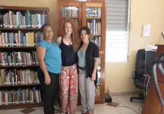 At the second location of my internship at Santa Elena Library