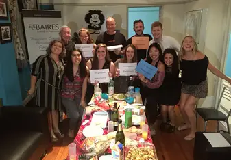 Our instructors hosted a "graduation party" when we finished the course!