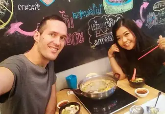 eating with my Noon
