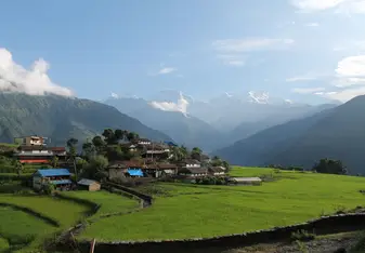 Our rural homestay in Balamchaur, near the Annapurna Range