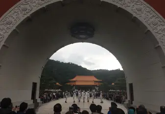 The honor guard at National Revolutionary Martyr's Shrine