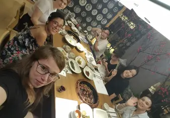 Fancy Dinner in Gangham with classmates and Gogo team