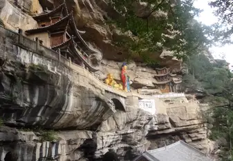 Part of a Buddhist monastery we hiked to