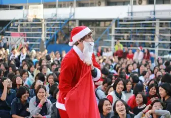 Playing Santa Clause 