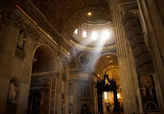 When we planned a trip to the Vatican while the sun was setting.
