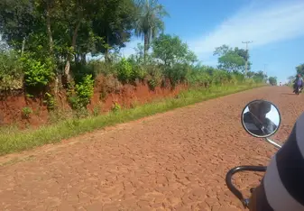 Since you live on the countryside, you do a lot of traveling by motorbike!