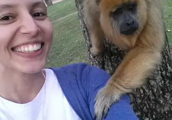 The monkeys in the plaza are super friendly if you give them food!