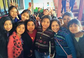 Visiting the local school