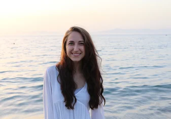 woman, ocean 