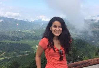 woman, hiking 