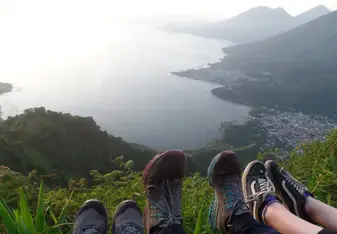 Morning hike over Lake Atitlan