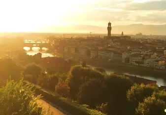 Sunset in Piazzale Michelangelo
