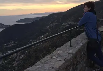 female at vista point