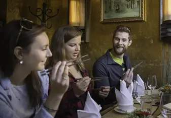 students in a meeting