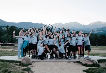 Winterline students and staff in Estes Park, CO
