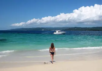 female at the beach