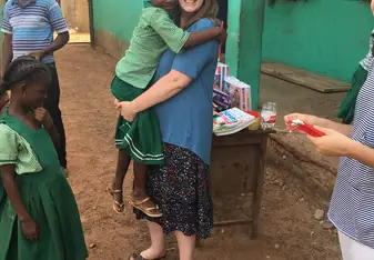 Myself and one of the students that I thought