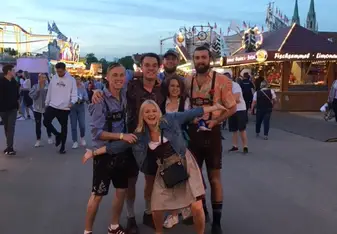 wearing dirndls and lederhosen made it an unforgettable experience