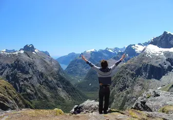 The most beautiful scenery at the Gertrude Saddle Route